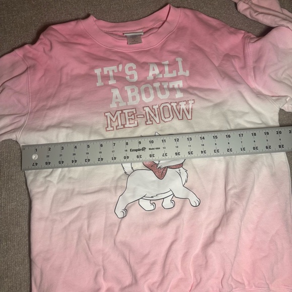 Disney Marie Aristocats Pink Ombré Crewneck Sweatshirt Medium - Picture 8 of 16